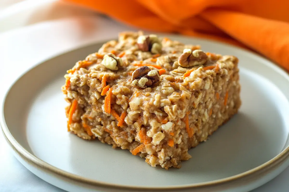 Carrot Cake Protein Baked Oatmeal (28g Protein)