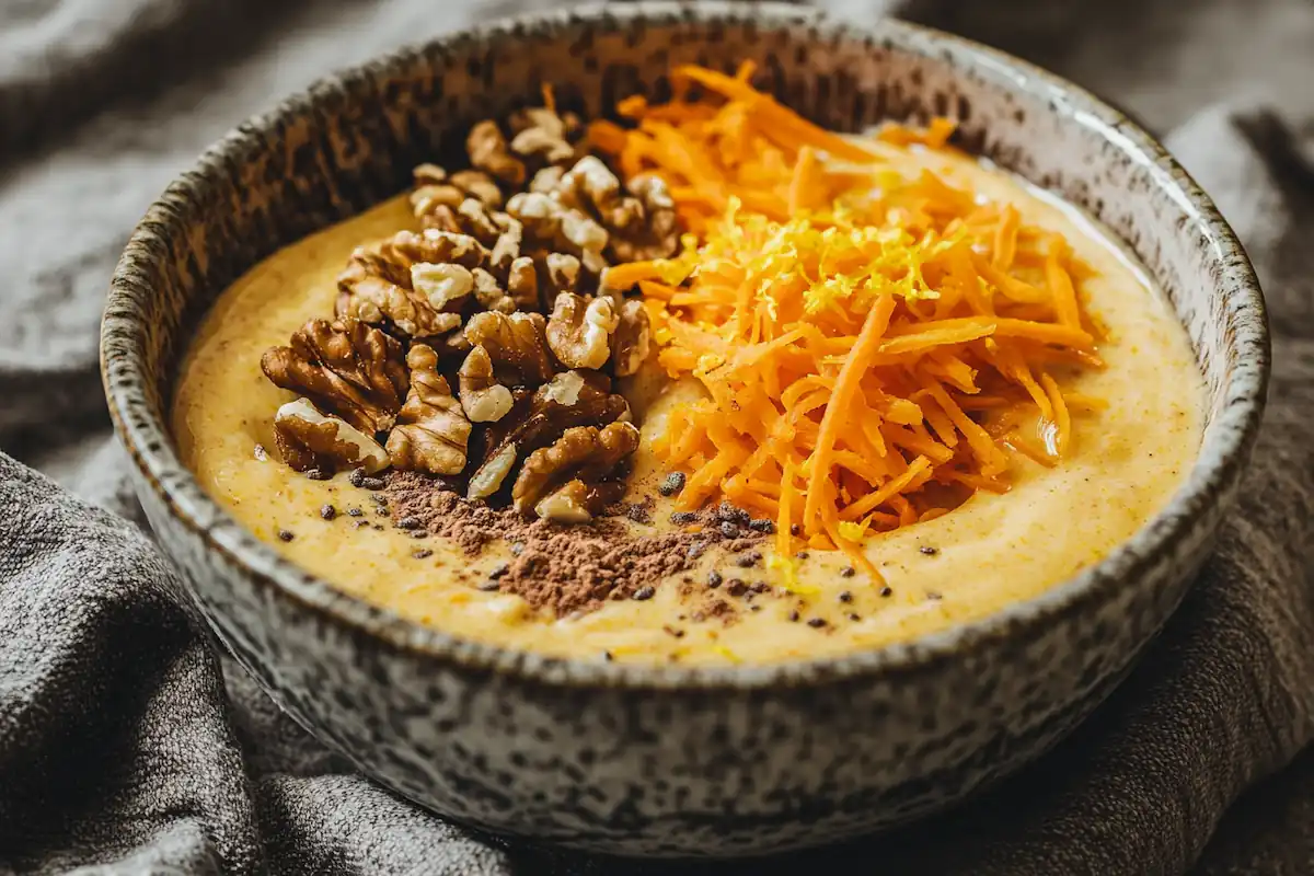 Carrot Cake Protein Smoothie Bowl (30g Protein)