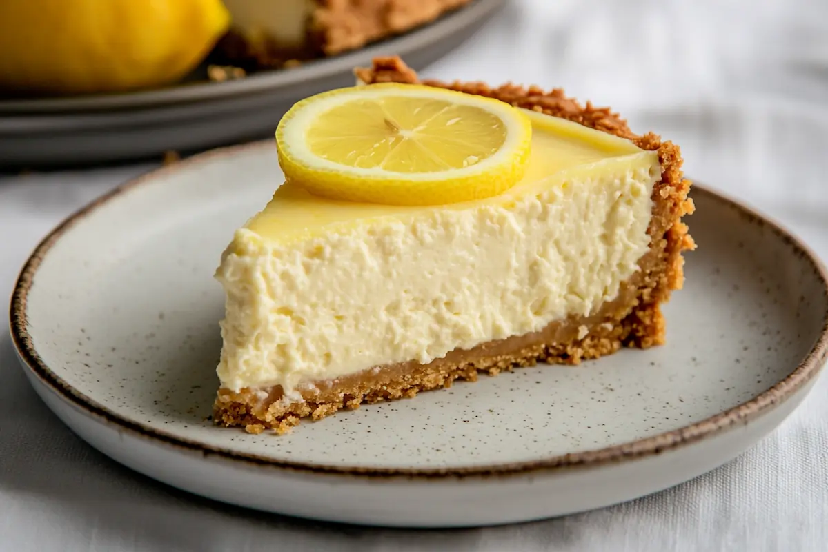 Classic Baked Lemon Cheesecake