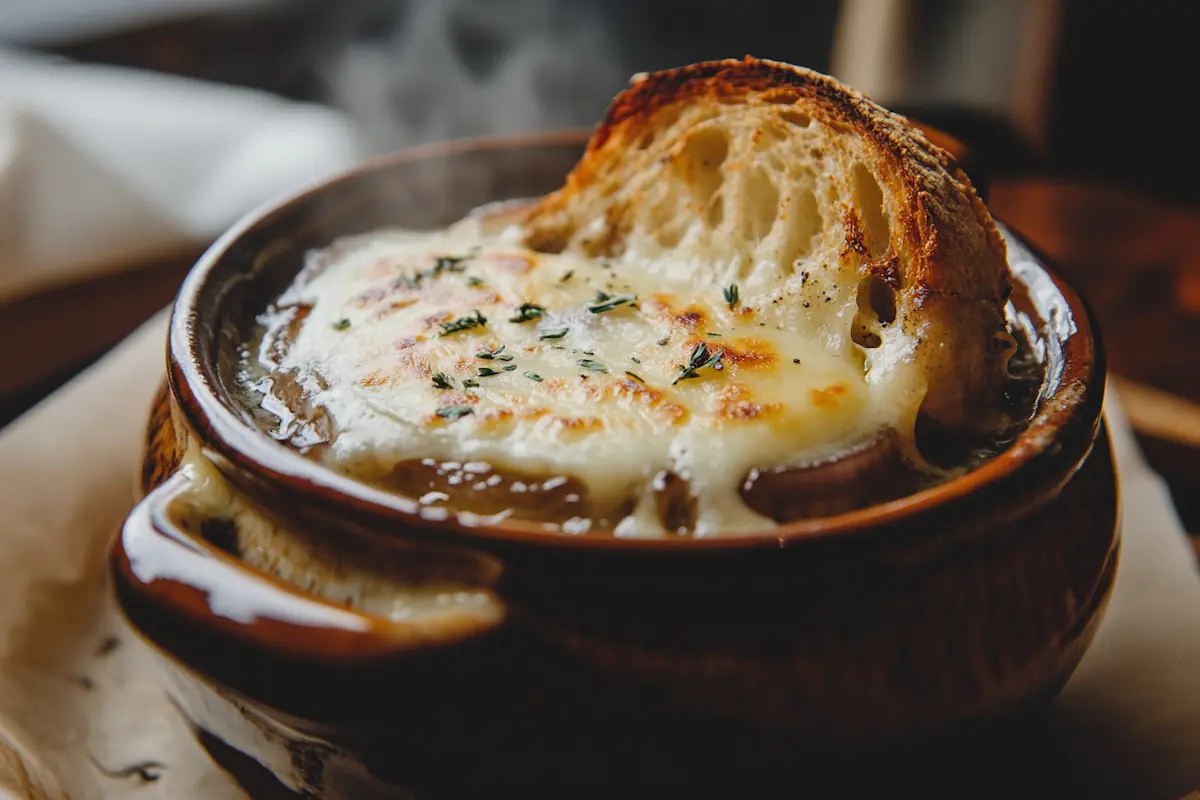 Classic French Onion Soup (Ranskalainen sipulikeitto)