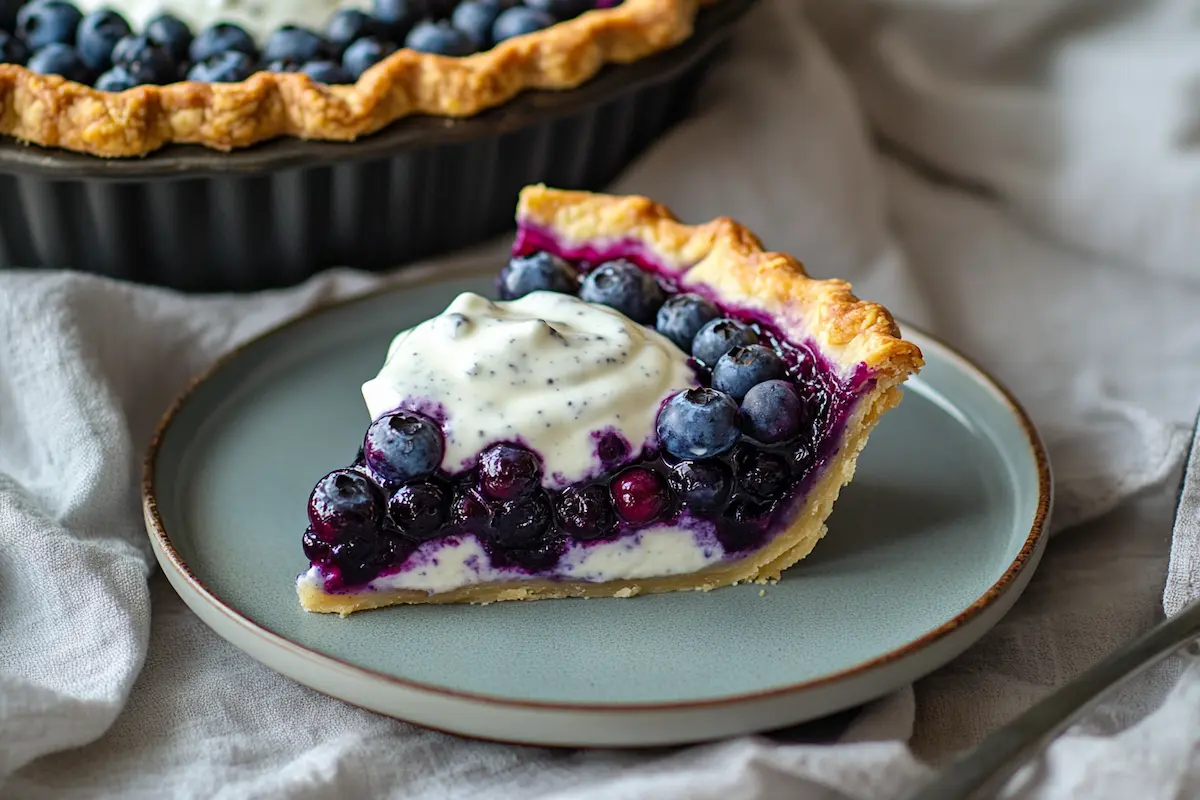 Classic Nordic Blueberry Pie (Mustikkapiirakka)