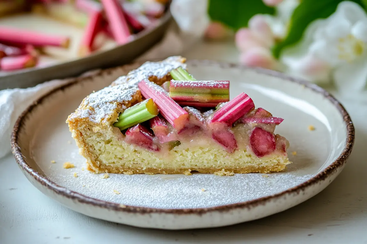 Classic Nordic Rhubarb Pie (Raparperipiirakka)