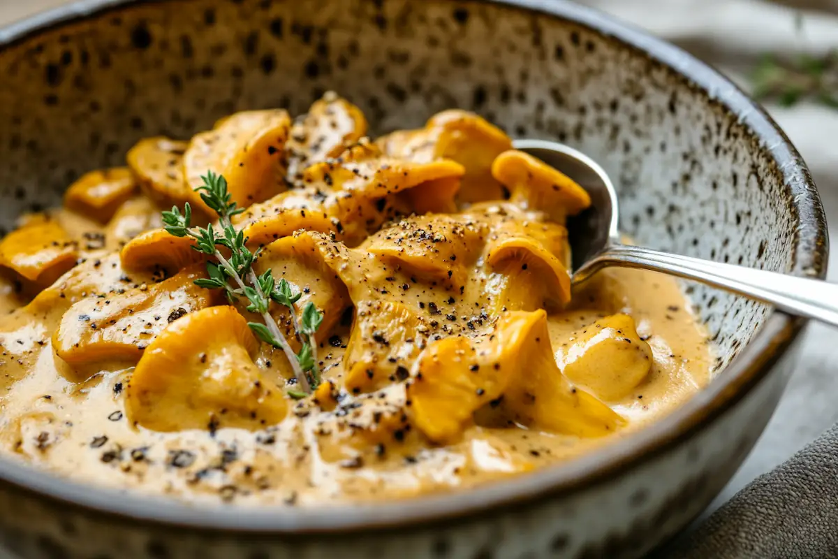 Creamy Chanterelle Mushroom Sauce