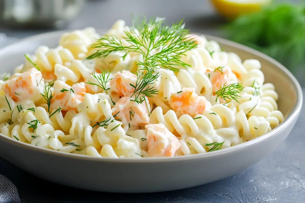 Creamy Dill & Crab High-Protein Pasta (34g Protein)