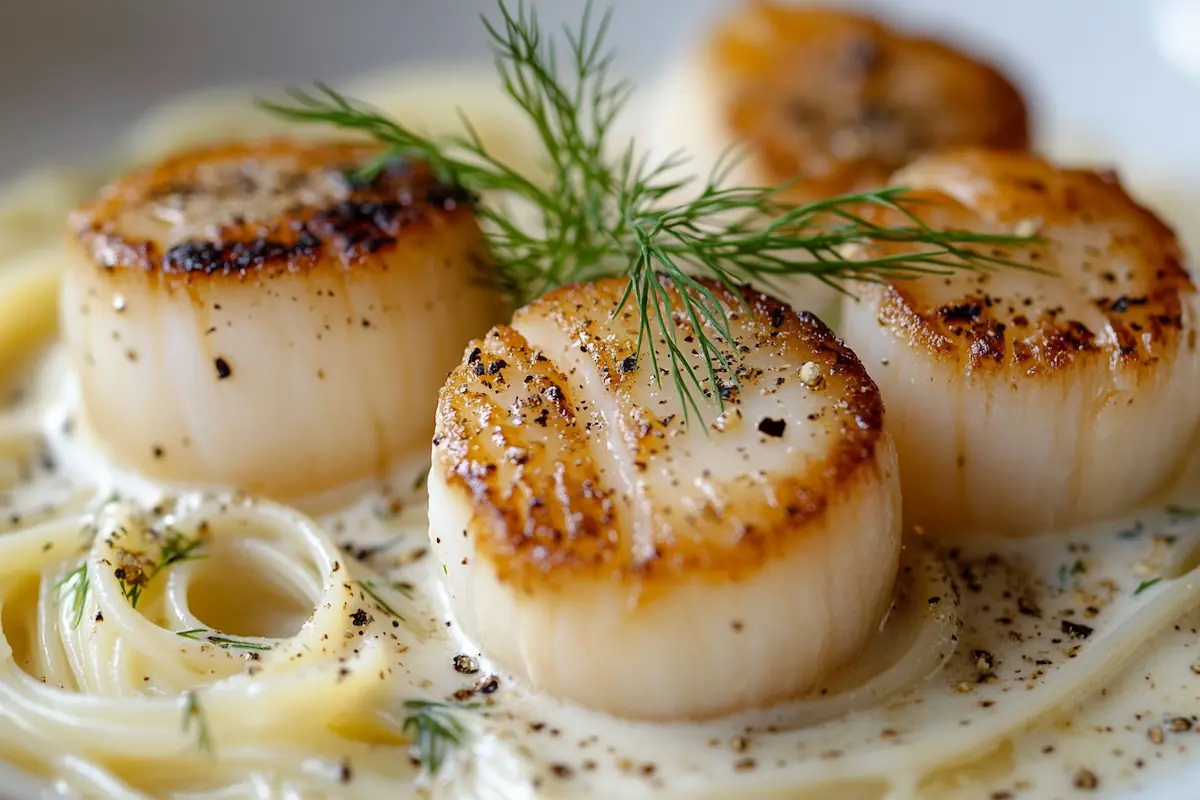 Creamy Dill & Scallop Protein Pasta (33g Protein)