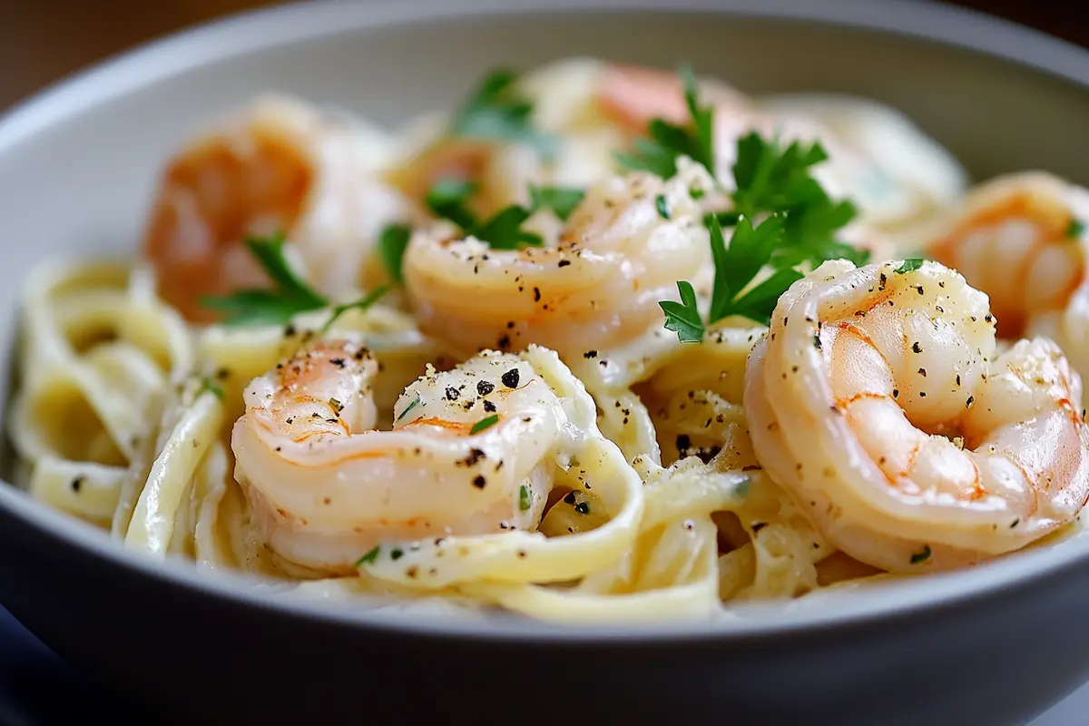 Creamy Garlic Shrimp Pasta (Quick Seafood Dinner)