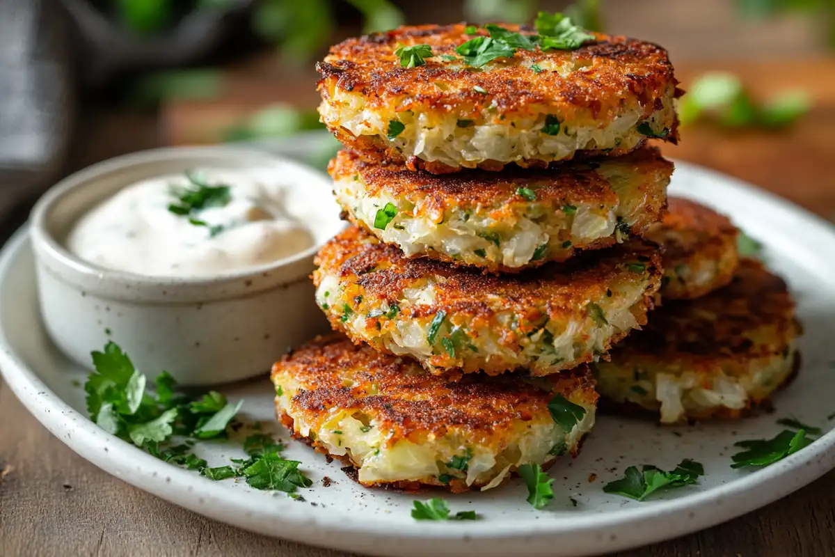 Crispy Baked Cabbage Patties (Healthy & Easy)
