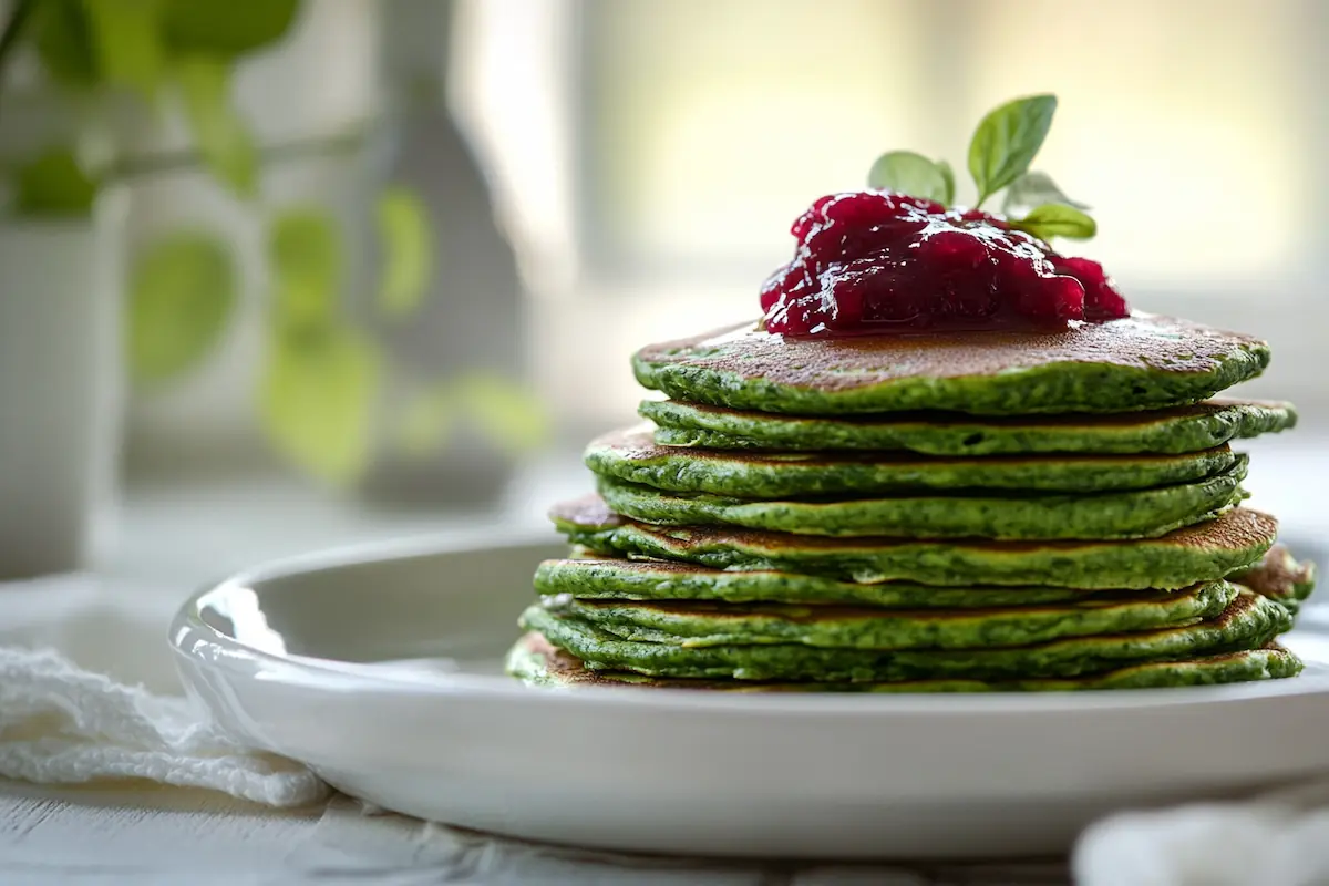 Crispy Finnish Spinach Pancakes (Pinaattiletut)