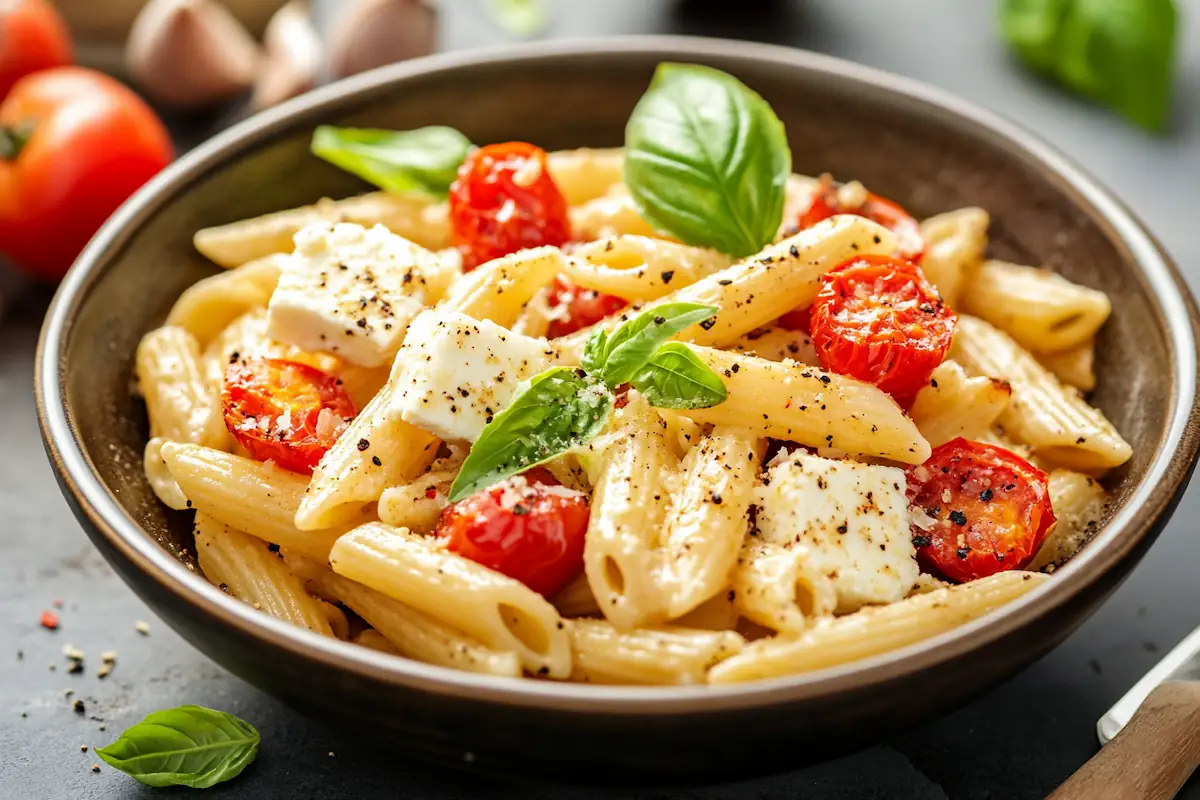 Easy Baked Feta Pasta (Uunifetapasta)