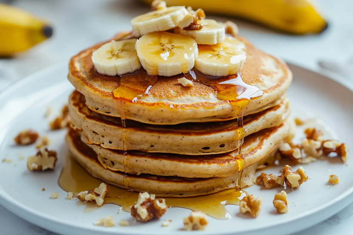 Easy Fluffy Banana Pancakes (Quick Breakfast)