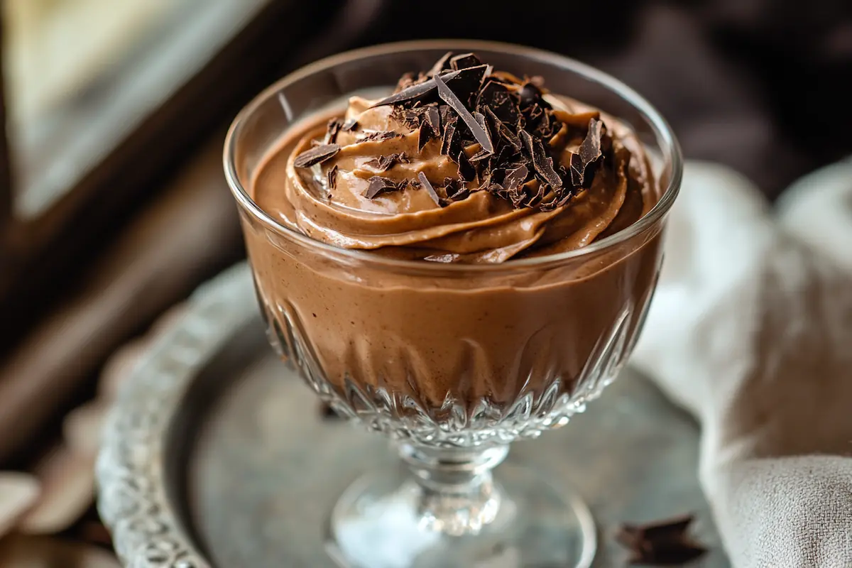 Easy Fluffy Chocolate Mousse (Only 4 Ingredients)