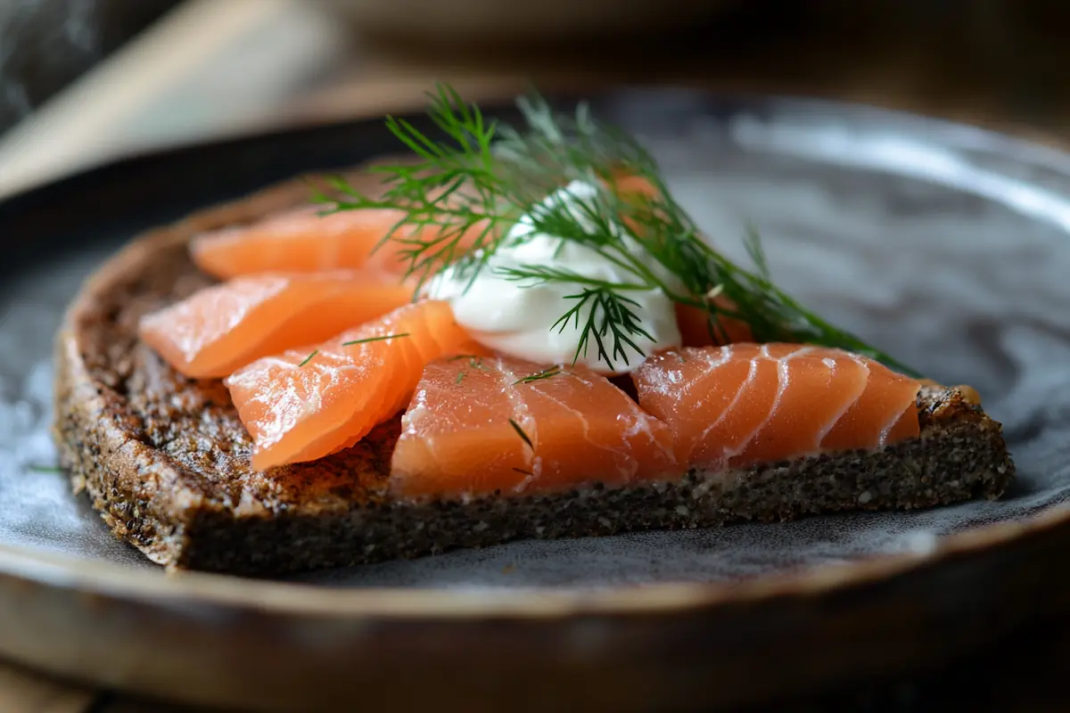 High-Protein Buckwheat Oven Pancake with Smoked Salmon (38g Protein)