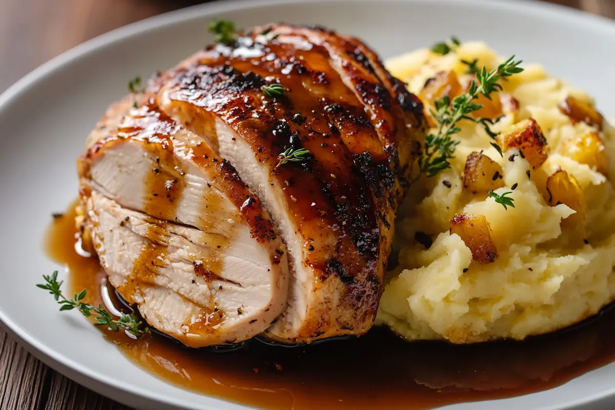 Honey Soy Glazed Turkey Breast with Root Mash (46g Protein)