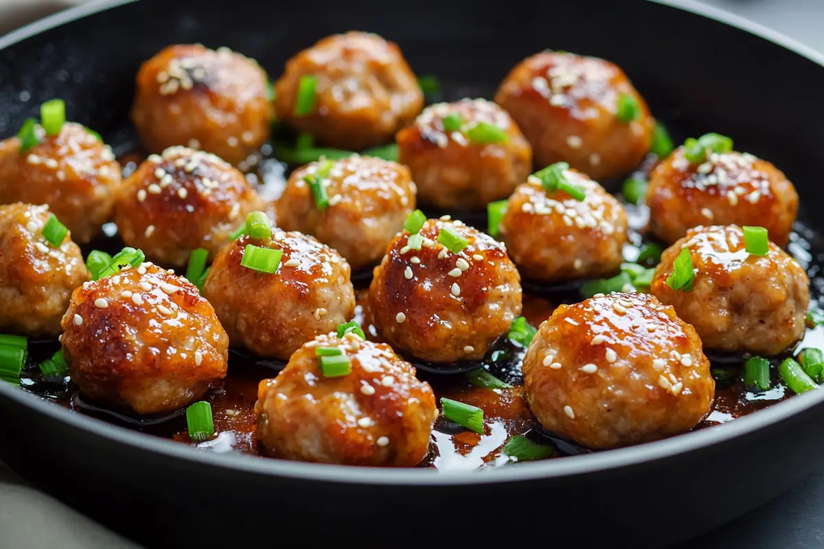 Honey Soy Glazed Turkey Meatballs (36g Protein)