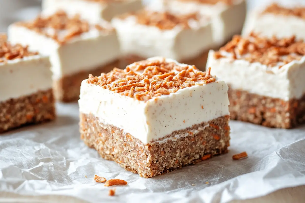 No-Bake Carrot Cake Protein Bars (20g Protein)