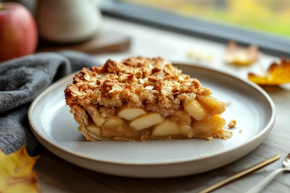 Nordic Apple Crumble Pie (Easy Autumn Dessert)