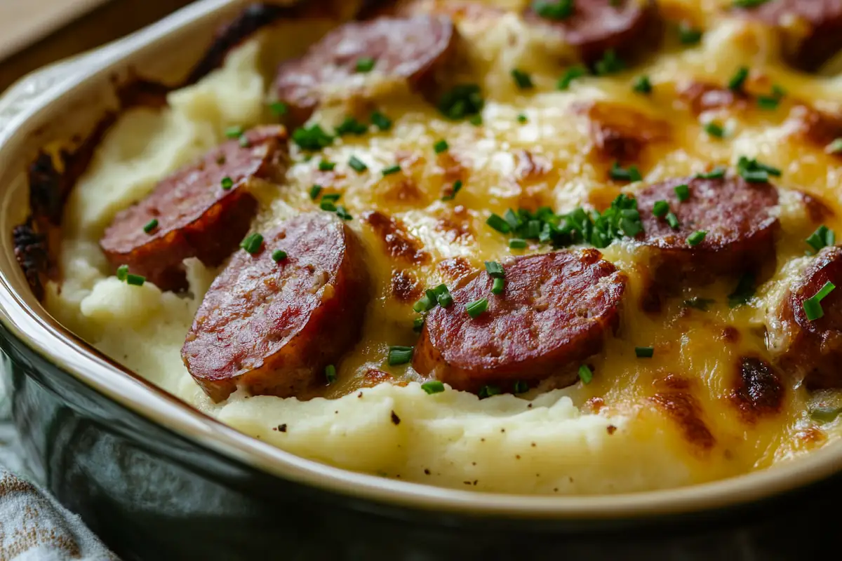 Nordic Sausage and Mash Bake (Easy Comfort Food)