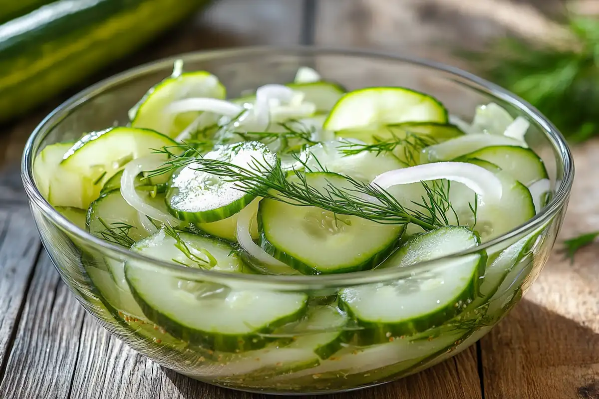 Quick Pickled Cucumber Salad (Traditional Nordic Recipe)