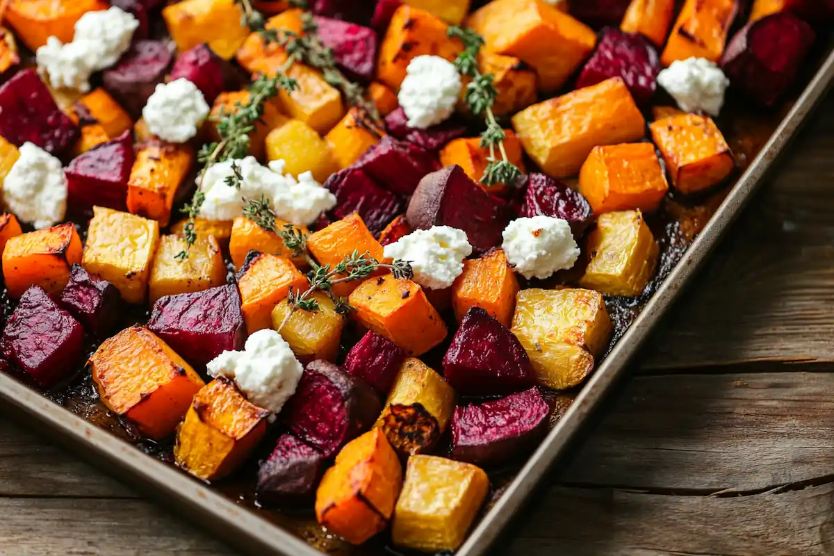 Roasted Root Vegetables with Feta (Easy Nordic Side)