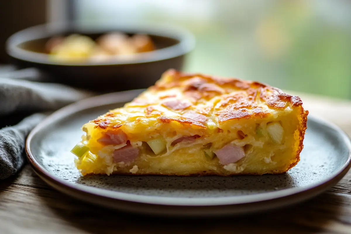 Savory Nordic Ham & Leek Oven Pancake (35g Protein)