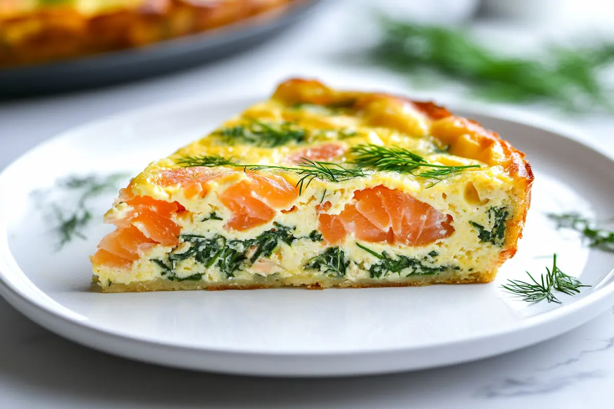 Smoked Salmon & Cottage Cheese High-Protein Frittata (30g Protein)
