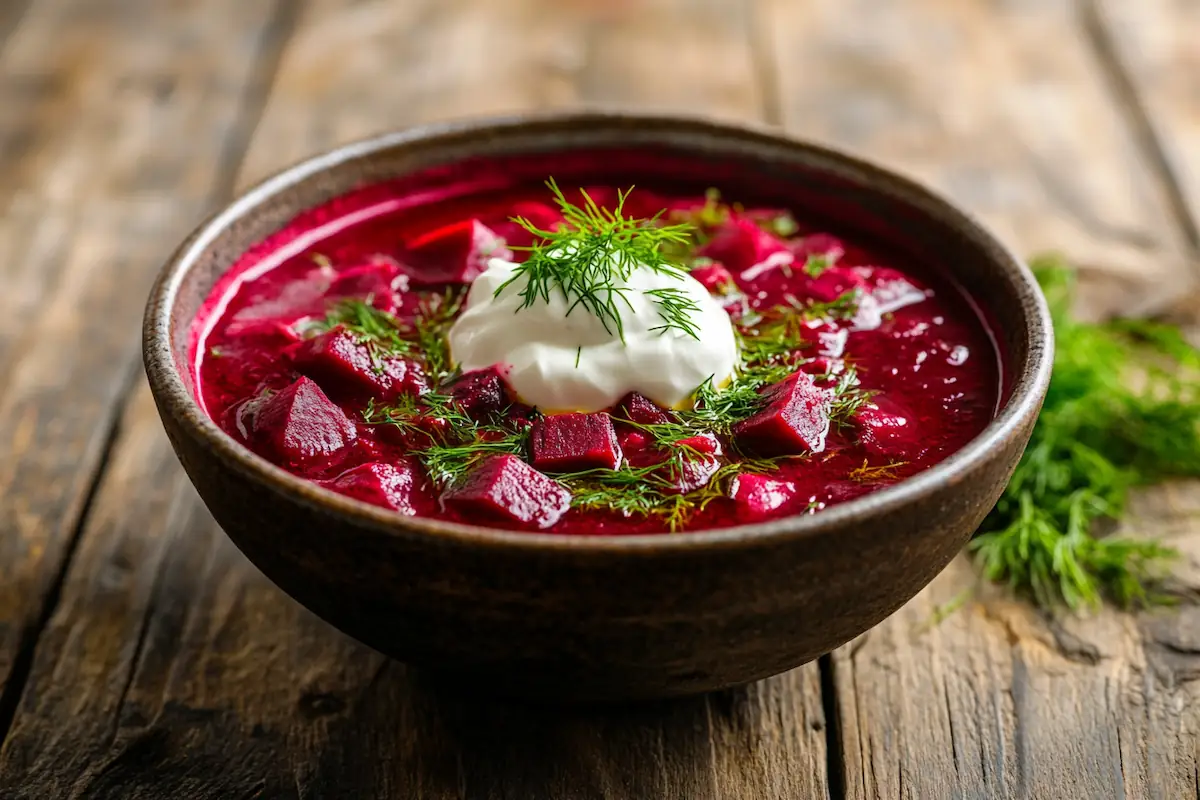 Traditional Beetroot Soup (Borssikeitto)