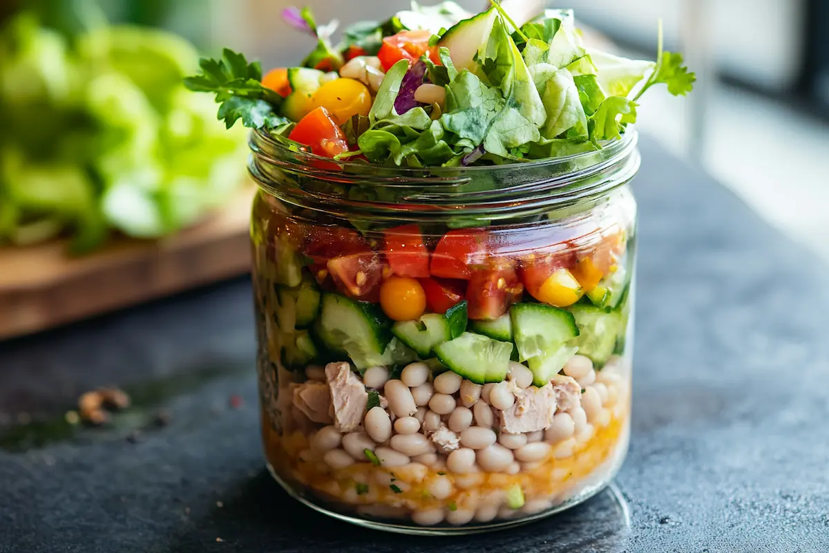 Tuna & Bean Mason Jar Salad